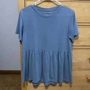 Blue Babydoll Top
